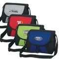 Double Zippered Personal Messenger Lunch Cooler Bag